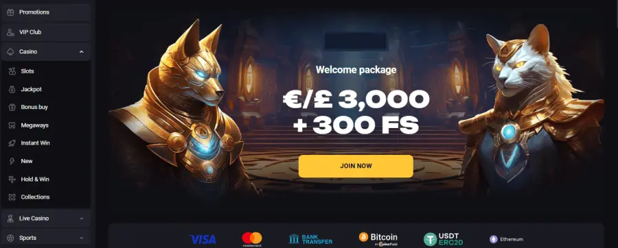 Amonbet slot interface showing game selection